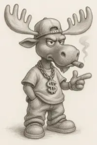 gangsta moose ready and chill