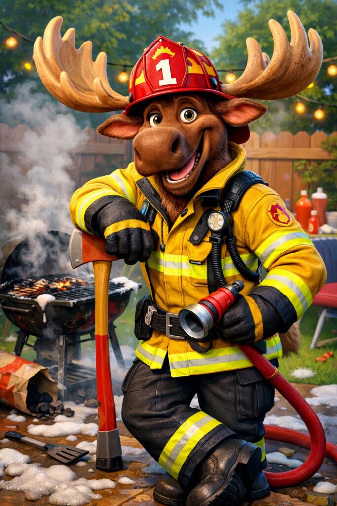 chaos over, fire is out 