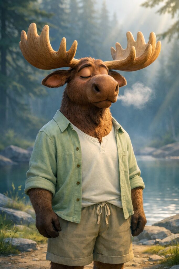 just take a moment and breathe moose 