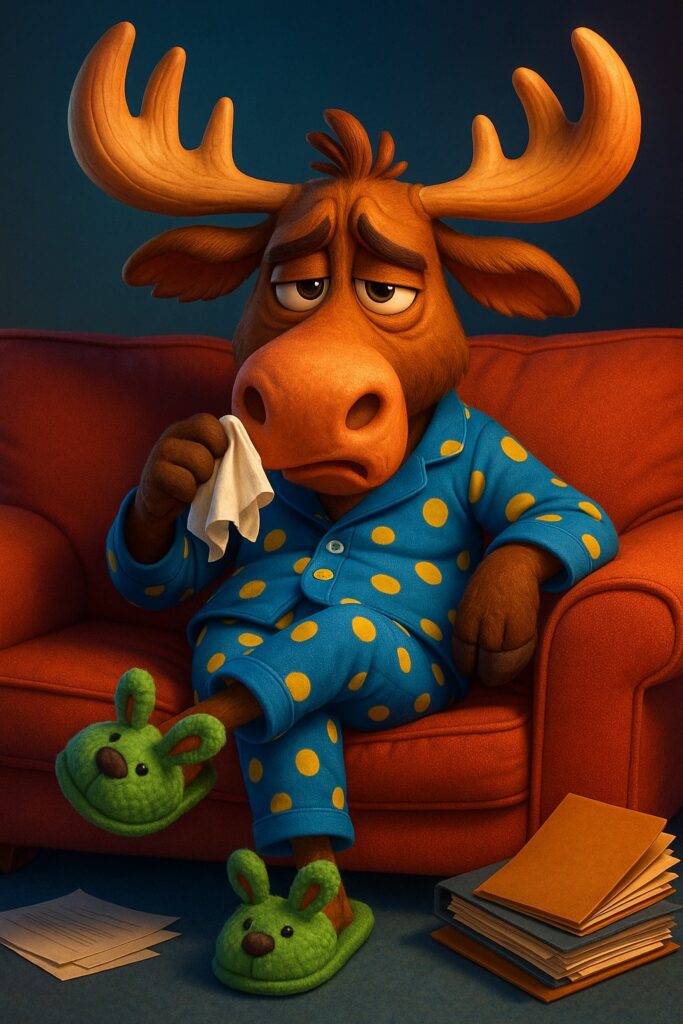 poorly sick moose 